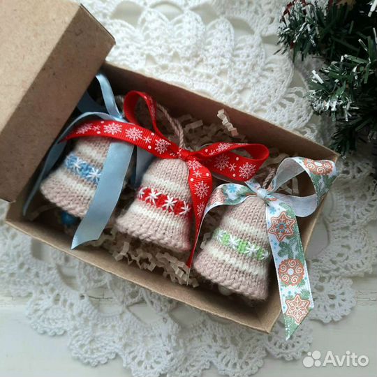 Набор вязаных колокольчиков (3 шт)