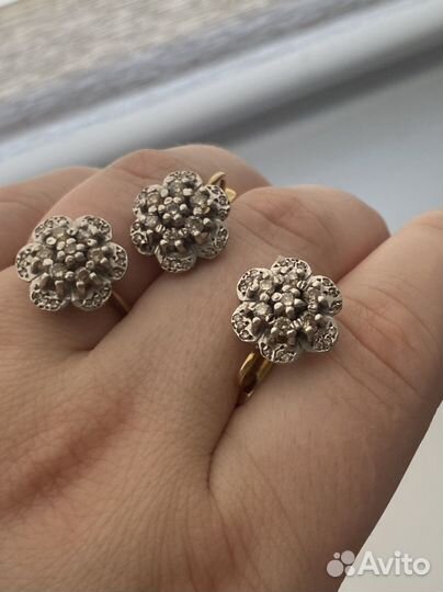 Бриллиантовый комплект 750