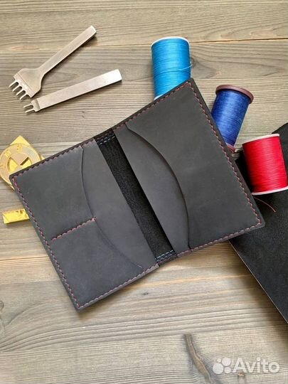 Портмоне для автодокументов BMW. Кожа, алькантара