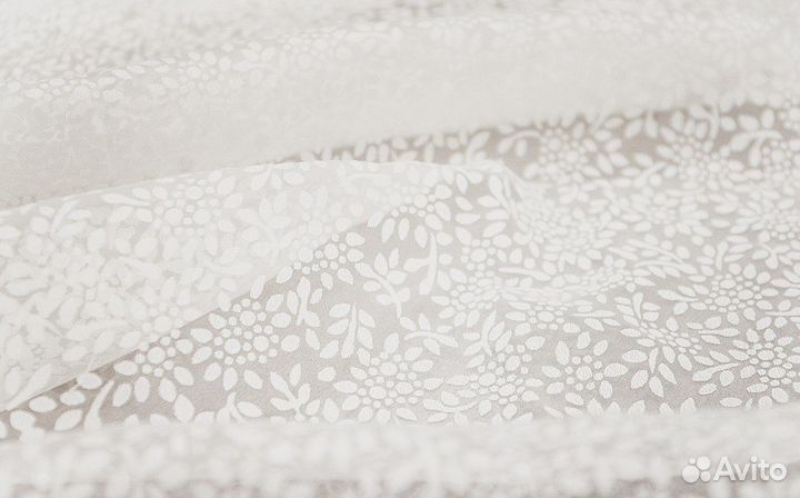 Прозрачная вуаль с рисунком