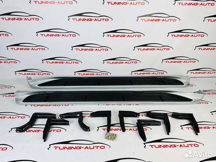 Подножки Toyota Land Cruiser 100 с подсветкой I226