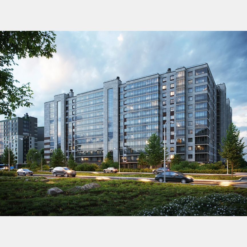 2-к. квартира, 59,2 м², 7/12 эт.