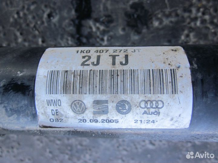 Volkswagen golf 5 plus полуось передняя правая