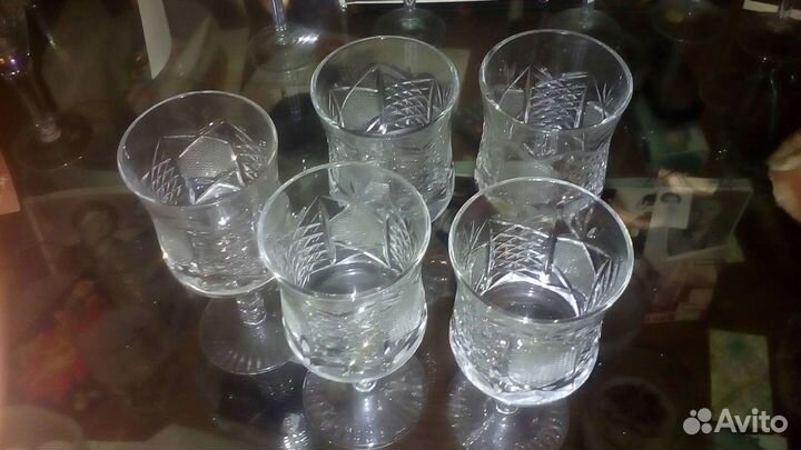Рюмки хрусталь на ножке СССР