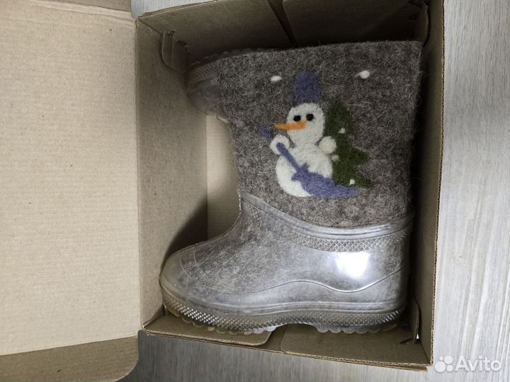 Валенки детские 25 размер с галошами