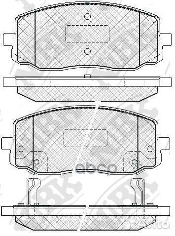 Колодки торм. пер. PN0438 NiBK