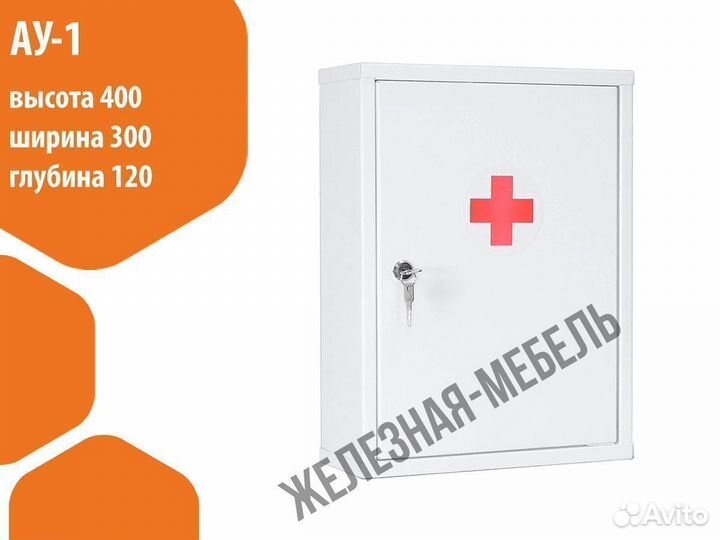Аптечка настенная металлическая ау-1