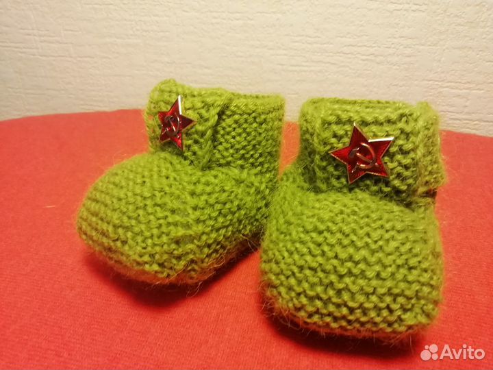 Пинетки для новорежденных ручной работы 450