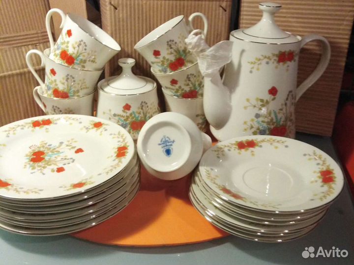 Сервиз чайный кофейный новый