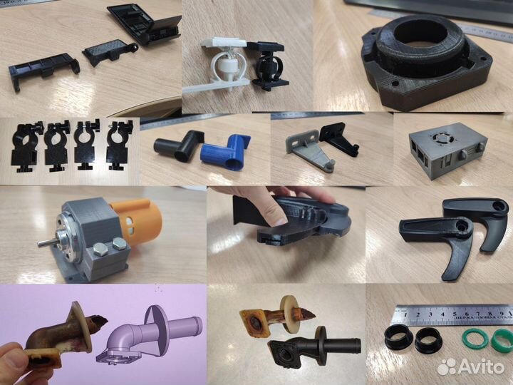 Детали по образцу, 3D печать, лазерная гравировка