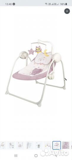 Детские электронные качели для новорожденных