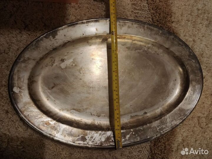 Блюдо мельхиор, ссср, Кольчугино