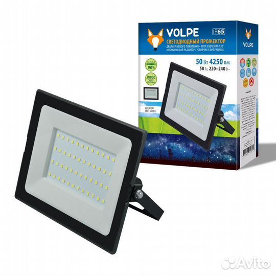 Прожектор ULF-Q513 50W/6500K IP65 220-240B black