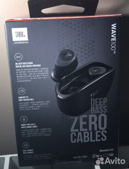 Беспроводные наушники JBL wave 100 tws