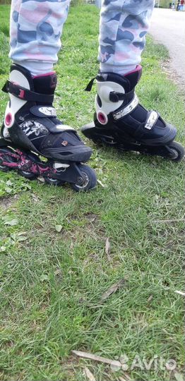 Роликовые коньки детские с защитой + шлем