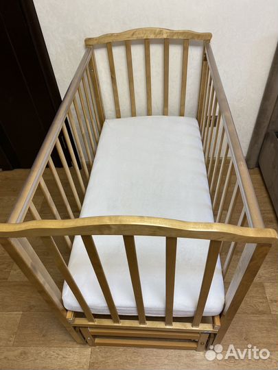 Детская кроватка Можга(Красная Звезда) с маятником