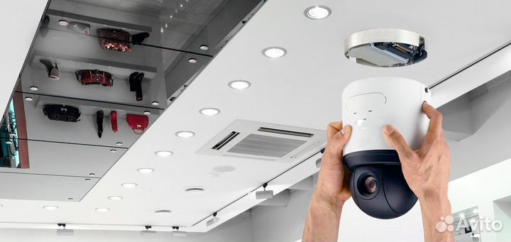 Установка видеонаблюдения в магазине