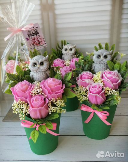 Букет-комплимент из мыла