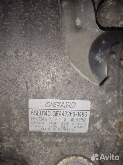 Компрессор кондиционера Toyota Avensis T270 3ZR