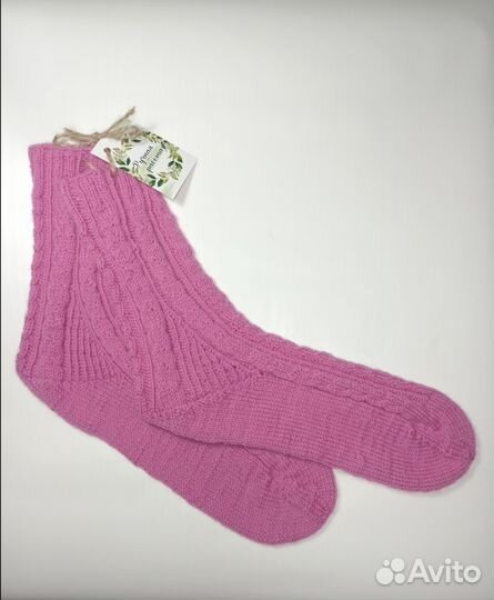 Носки ручной вязки шерстяные женские