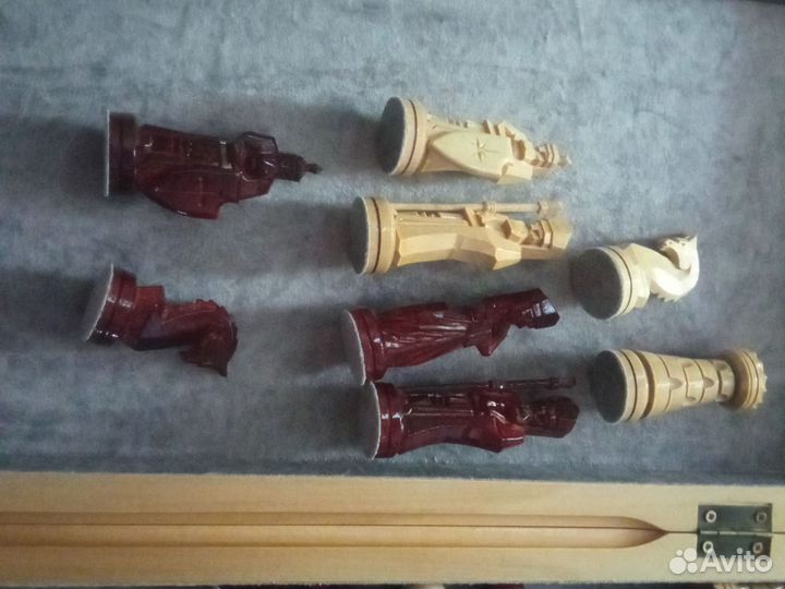 Шахматы деревянные ручной работы, резные