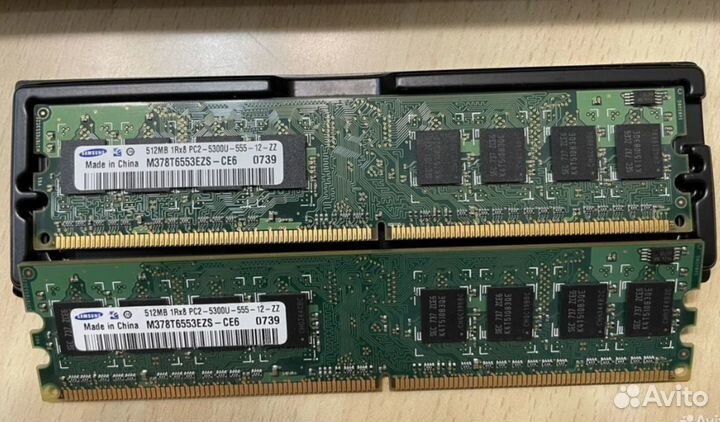 Оперативная память. Samsung DDR2 512mb и DDR2 2gb