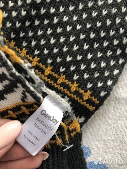 Комплект шапка шарф варежки