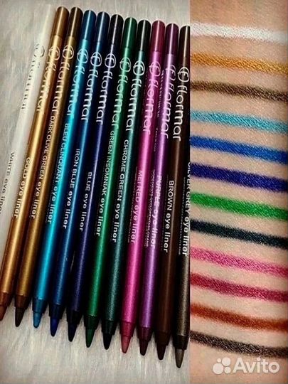 Набор водостойких карандашей для век