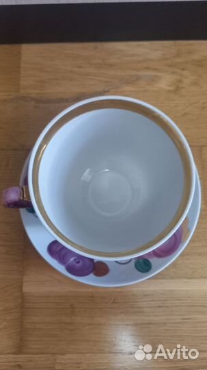 Чашка с блюдцем Дулево