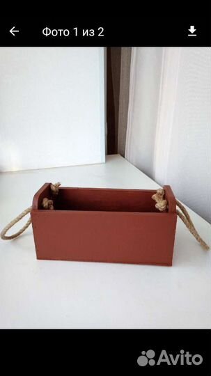 Деревянный ящик для подарков, цветов