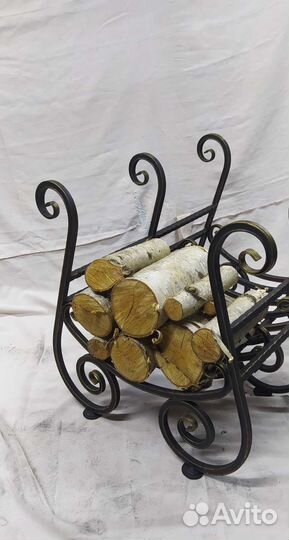 Дровница кованая