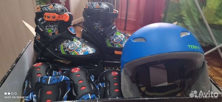 Коньки хоккейные раздвижные детские