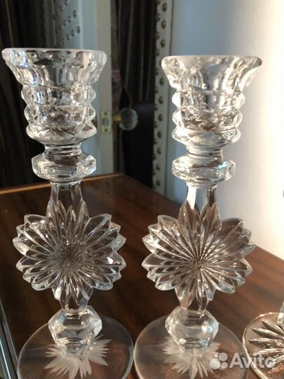 Подсвечник.хрустальный подсвечник