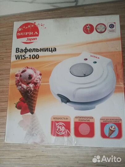 Электрическая вафельница supra