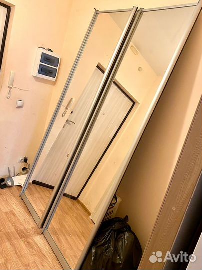 Зеркальные двери для шкафа купе бу