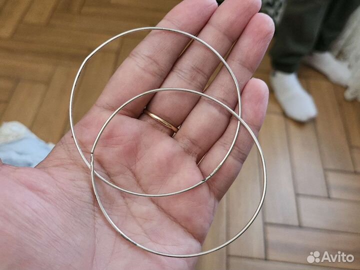 Серьги Конго серебро 925