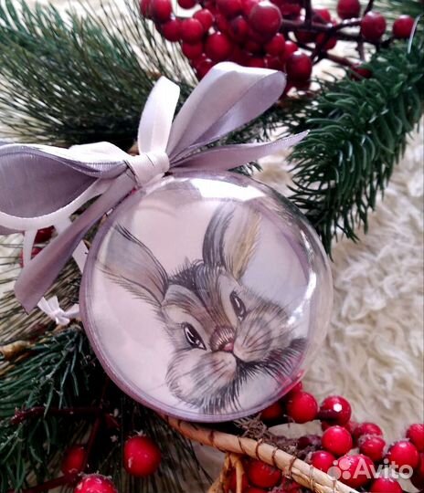 Елочный шар ручной работы 