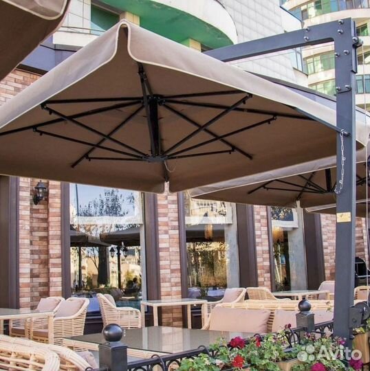 Уличный профессиональный зонт для дачи и сада