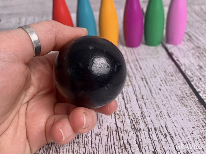 Мини боулинг деревянный кегли и шар