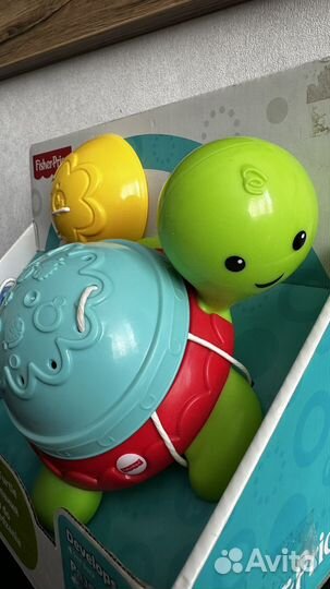 Черепашка-пирамидка для купания fisher price новая