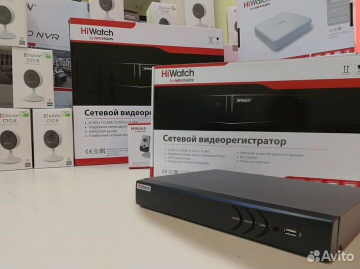 8ми канал POE видеорегистратор DS-N308P(С) HiWatch