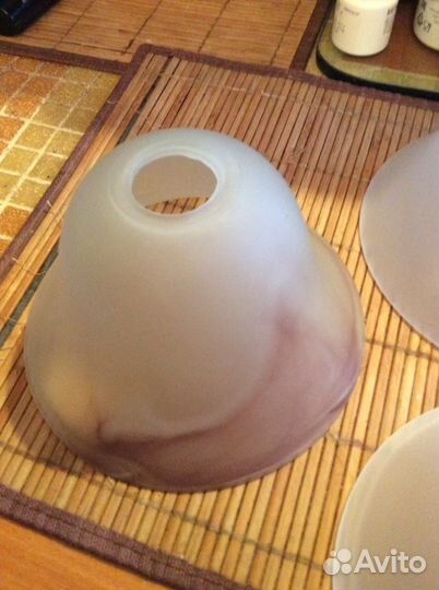 Дымчатый матовый плафон для люстры и бра