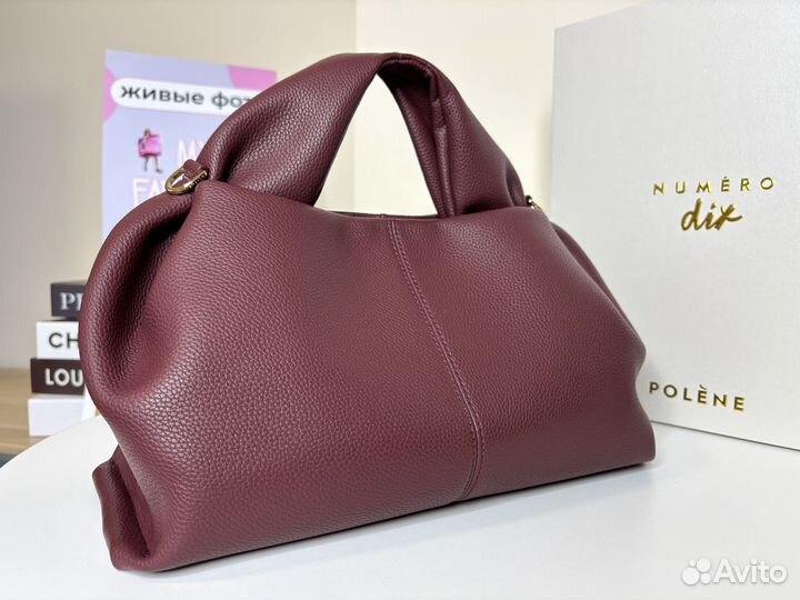 Сумка polene натуральная кожа