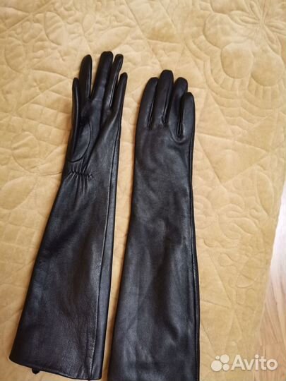 Перчатки женские кожанные