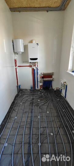 Водяной теплый пол.Отопление