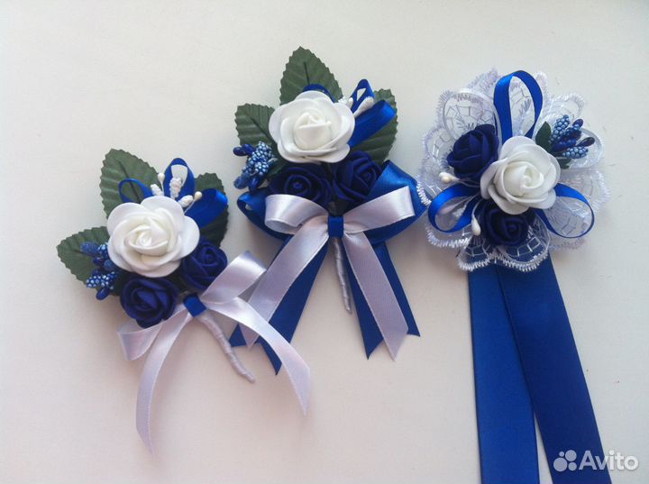 Бутоньерки, браслеты, свадебные аксессуары