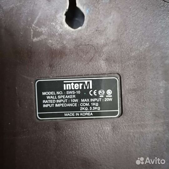 Inter-M SWS-10 настенный громкоговоритель 10 Вт