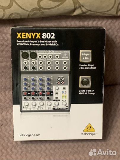 Микшерный пульт behringer xenyx 802