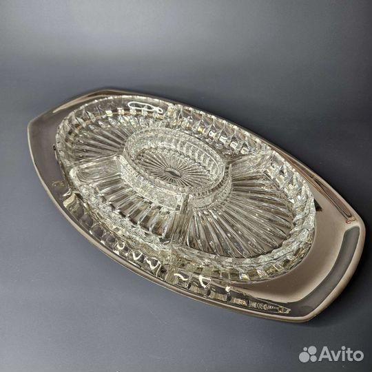 Хрустальная менажница