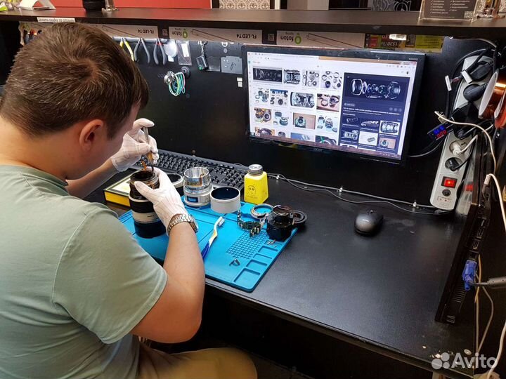 Профессиональный ремонт фотоаппаратов и объективов